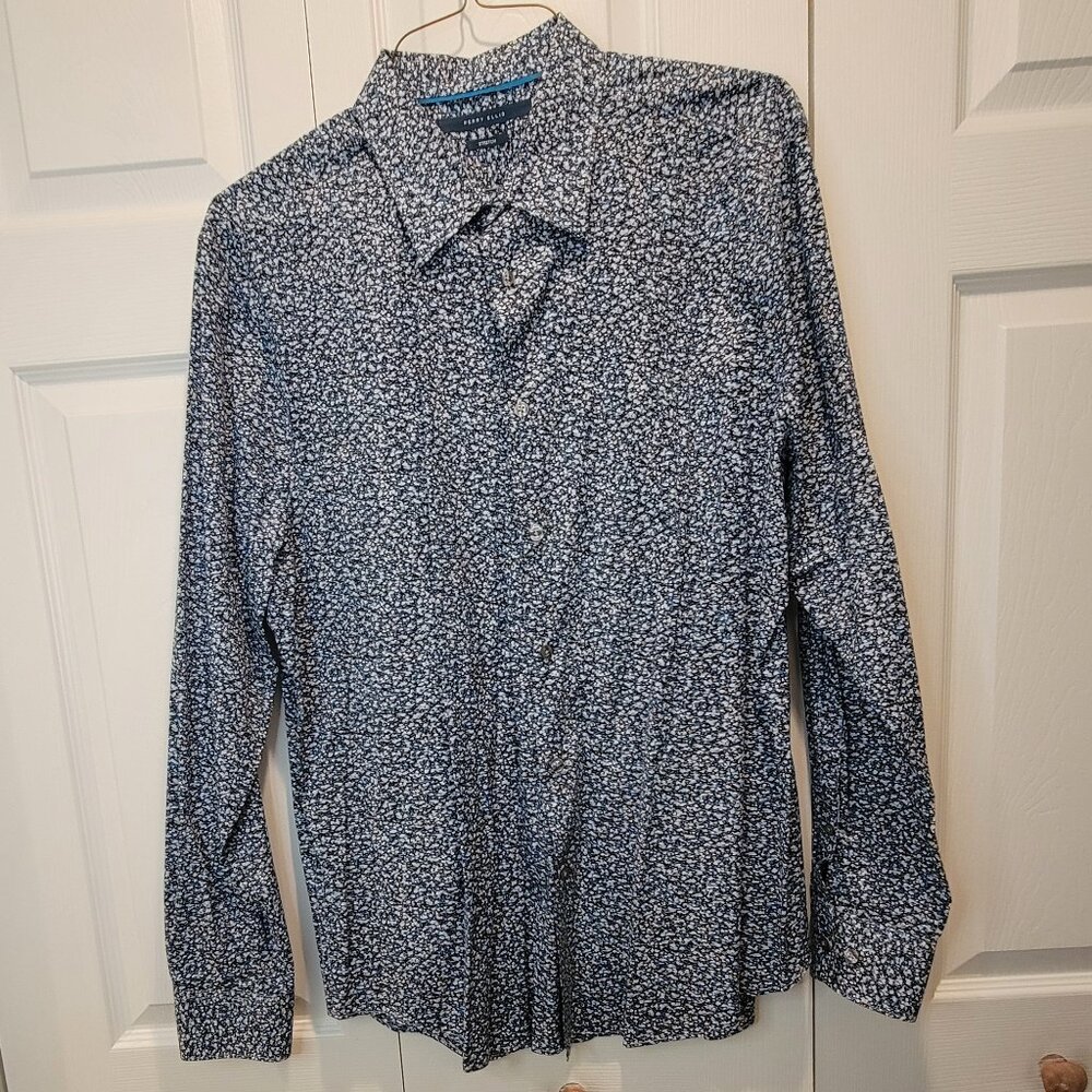 PERRY ELLIS FLORAL SHIRT SZ L MEN'S - Picture 2 of 13